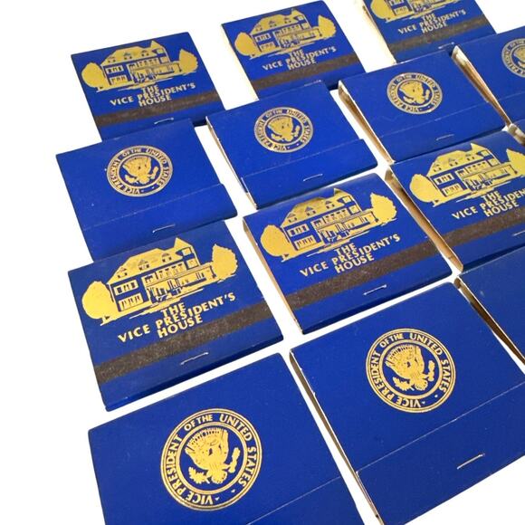 Vice President of the United States Matchbook Lot Unstruck VP Seal USA Ephemera - Picture 1 of 10